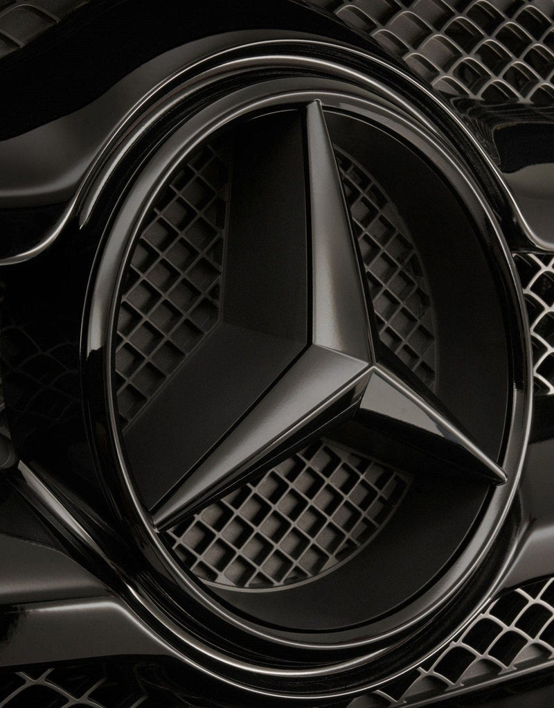 Emblème calandre Mercedes étoile 3D - vue arrière - Becquet Voiture