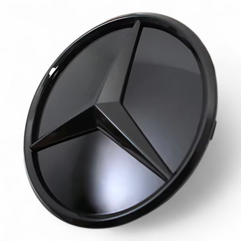 Emblème calandre Mercedes étoile miroir - installé sur véhicule - Becquet Voiture