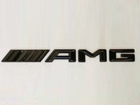 Emblème coffre AMG Mercedes noir - vue arrière - Becquet Voiture