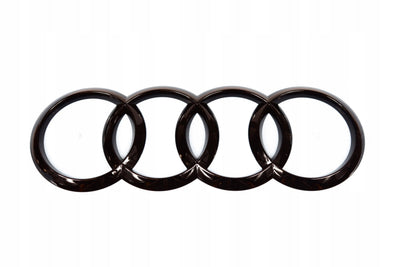 Emblème coffre Audi Black Edition - vue de profil - Becquet Voiture