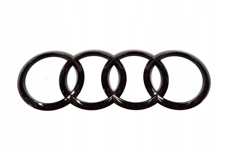 Emblème coffre Audi Black Edition - vue de profil - Becquet Voiture