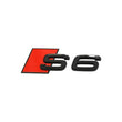Emblème coffre Audi S6 noir brillant