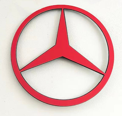 Emblème coffre Mercedes étoile noir - vue de trois-quarts - Becquet Voiture