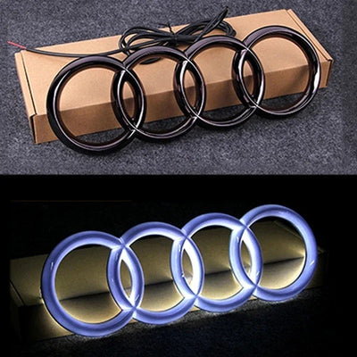 Emblème de calandre Audi Lumineux - vue arrière - Becquet Voiture