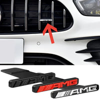 Emblème de Calandre Chromé Mercedes AMG - vue de face - Becquet Voiture