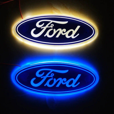 Emblème de calandre Ford Focus Lumineux - vue de face - Becquet Voiture