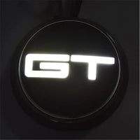 Emblème de calandre Ford Mustang GT Lumineux - installé sur véhicule - Becquet Voiture