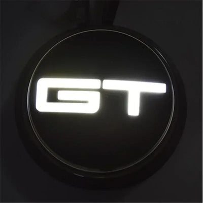 Emblème de calandre Ford Mustang GT Lumineux - installé sur véhicule - Becquet Voiture