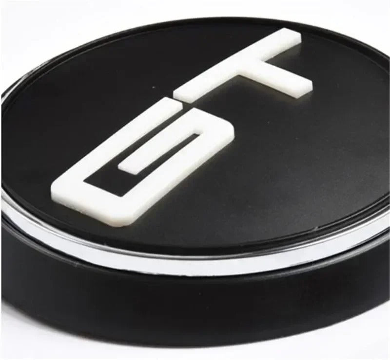 Emblème de calandre Ford Mustang GT Lumineux - vue de face - Becquet Voiture