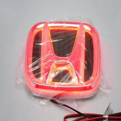 Emblème de calandre Honda Lumineux - détail du montage - Becquet Voiture