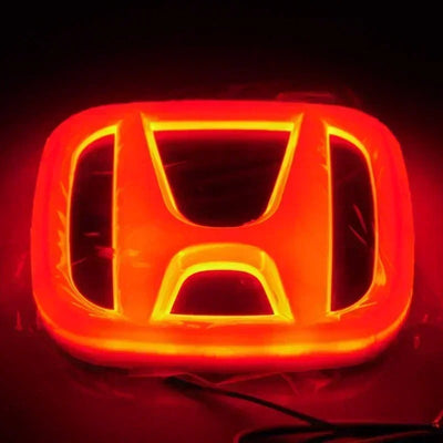 Emblème de calandre Honda Lumineux - vue de trois-quarts - Becquet Voiture