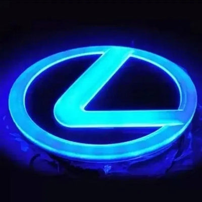 Emblème de calandre Lexus Lumineux - vue de profil - Becquet Voiture
