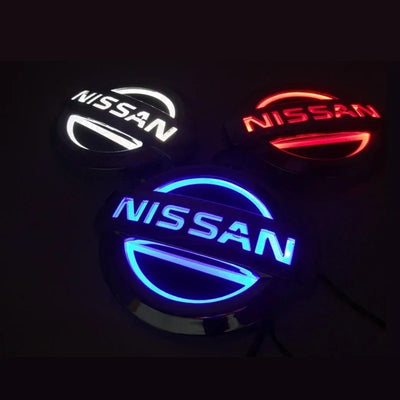 Emblème de calandre Nissan Lumineux - vue de face - Becquet Voiture