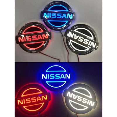 Emblème de calandre Nissan Lumineux - vue de profil - Becquet Voiture