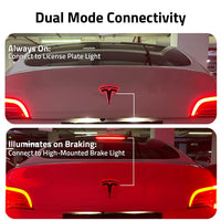 Emblème de calandre Tesla Lumineux - packshot studio - Becquet Voiture