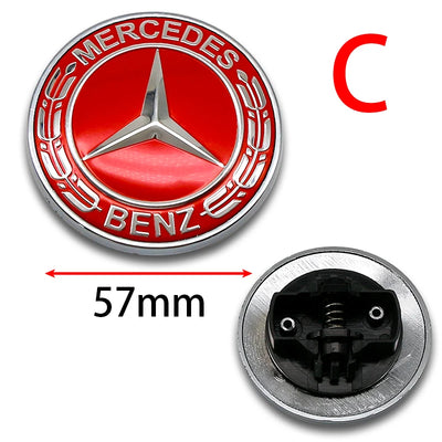 Emblème de Capot 57 mm Mercedes-Benz Classe C E S - en situation - Becquet Voiture