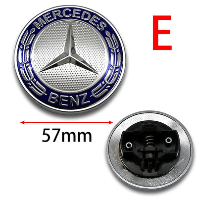 Emblème de Capot 57 mm Mercedes-Benz Classe C E S - installé sur véhicule 2 - Becquet Voiture