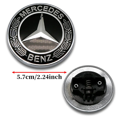 Emblème de Capot 57 mm Mercedes-Benz Classe C E S - packshot studio - Becquet Voiture