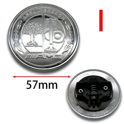 Emblème de Capot 57 mm Mercedes-Benz Classe C E S - vue de dessus 2 - Becquet Voiture