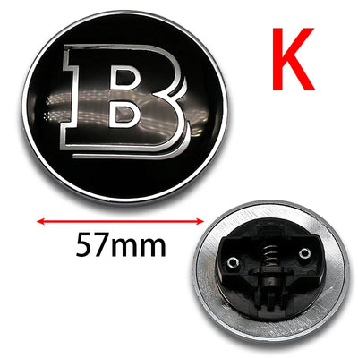 Emblème de Capot 57 mm Mercedes-Benz Classe C E S - vue de profil 2 - Becquet Voiture