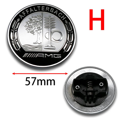 Emblème de Capot 57 mm Mercedes-Benz Classe C E S - vue rapprochée 2 - Becquet Voiture