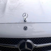 Emblème de Capot Chromé Mercedes-Benz avec Aile - packshot studio - Becquet Voiture