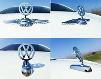Emblème de Capot Chromé Volkswagen Golf Polo Passat - installé sur véhicule - Becquet Voiture