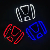 Honda LED Multicolored Taillight Emblem - three-quarter view - Becquet Voiture