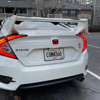 Beleuchtetes zweifarbiges Honda-LED-Emblem für Kühlergrill und Heckklappe - Montagedetail - Becquet Voiture