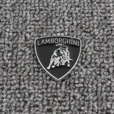 Emblème Lamborghini Chrome Doré Voiture - installé sur véhicule - Becquet Voiture