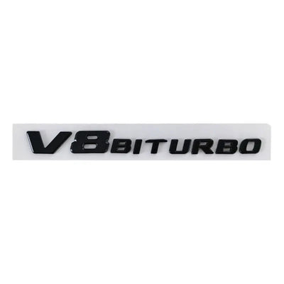 Emblème Latéral AMG V8 Biturbo Mercedes 19.3cm - installé sur véhicule - Becquet Voiture