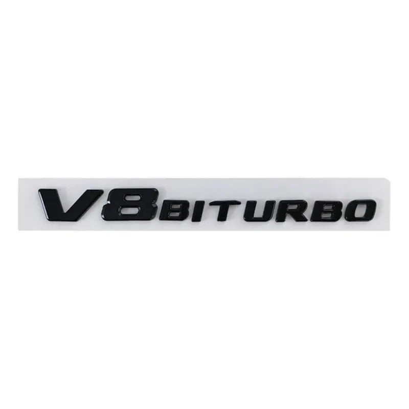 Mercedes AMG V8 Biturbo Side Badge 19.3cm - fitted on vehicle - Becquet Voiture