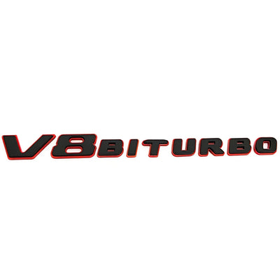 Emblème Latéral AMG V8 Biturbo Mercedes 19.3cm - vue arrière - Becquet Voiture