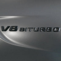 Mercedes AMG V8 Biturbo Side Badge 19.3cm - side view - Becquet Voiture