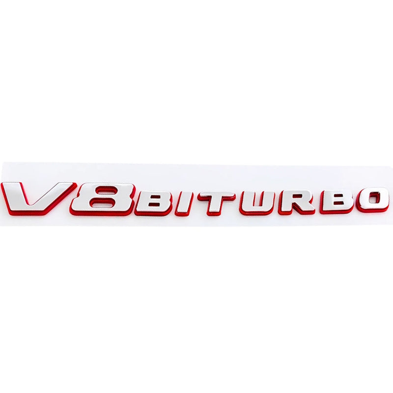 Mercedes AMG V8 Biturbo Side Badge 19.3cm - three-quarter view - Becquet Voiture