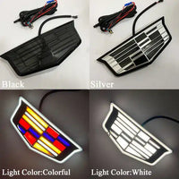 Cadillac Escalade Front and Rear LED Emblem Kit - side view - Becquet Voiture