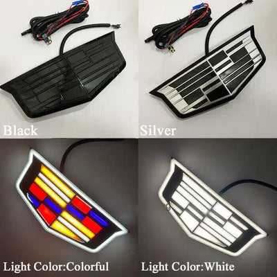 Emblème LED Cadillac Escalade Avant Arrière Kit - vue de profil - Becquet Voiture