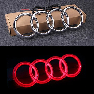 Emblème LED Calandre Avant Audi A3 A4 A5 Q5 - détail du montage - Becquet Voiture