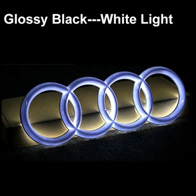 Emblème LED Calandre Avant Audi A3 A4 A5 Q5 - installé sur véhicule - Becquet Voiture