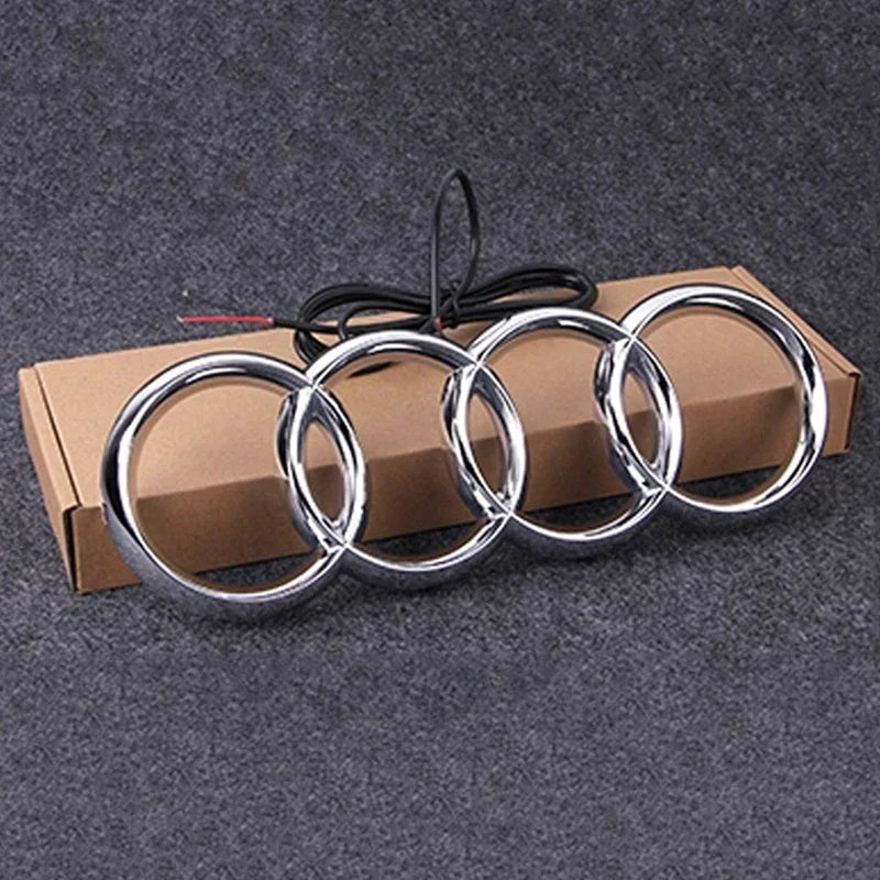 Emblème LED Calandre Avant Audi A3 A4 A5 Q5 - vue arrière - Becquet Voiture
