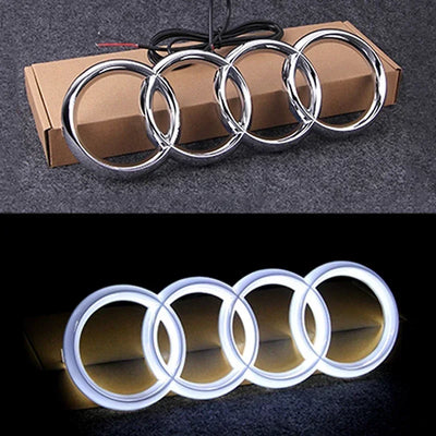 Emblème LED Calandre Avant Audi A3 A4 A5 Q5 - vue de dessus - Becquet Voiture