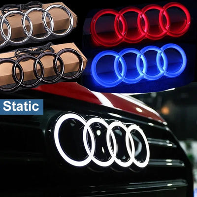 Emblème LED Calandre Avant Audi A3 A4 A5 Q5 - vue de face - Becquet Voiture