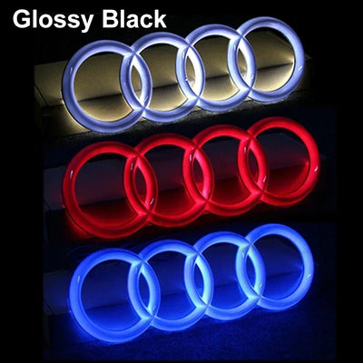 Emblème LED Calandre Avant Audi A3 A4 A5 Q5 - vue de profil - Becquet Voiture