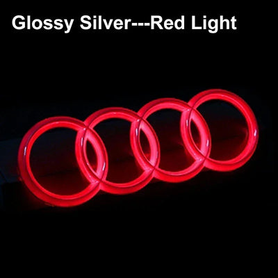 Emblème LED Calandre Avant Audi A3 A4 A5 Q5 - vue de trois-quarts - Becquet Voiture