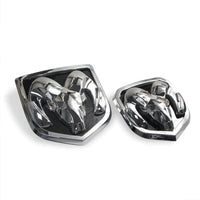 Emblème LED Dodge Ram lumineux pour calandre et hayon - Chrome - installé sur véhicule - Becquet Voiture