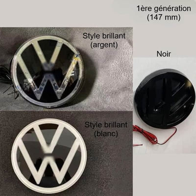 Emblème LED Dynamique VW Tiguan 2012-2017 Étanche - vue de trois-quarts - Becquet Voiture