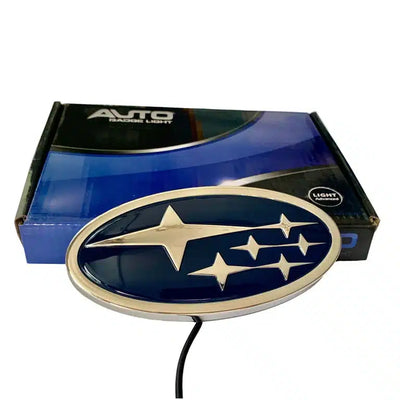 Emblème LED lumineux Subaru 4D pour hayon Forester Legacy Impreza - détail du montage - Becquet Voiture