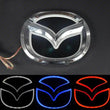 Emblème LED Mazda 5D lumineux arrière 12.0x9.5cm bleu rouge blanc