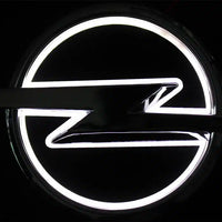 Opel LED-Emblem Heck 13,3 x 10,1 cm Mehrfarbig - Rückansicht - Becquet Voiture