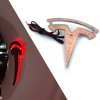 Emblème LED Tesla Coffre Model 3 Y X S Frein - vue arrière - Becquet Voiture
